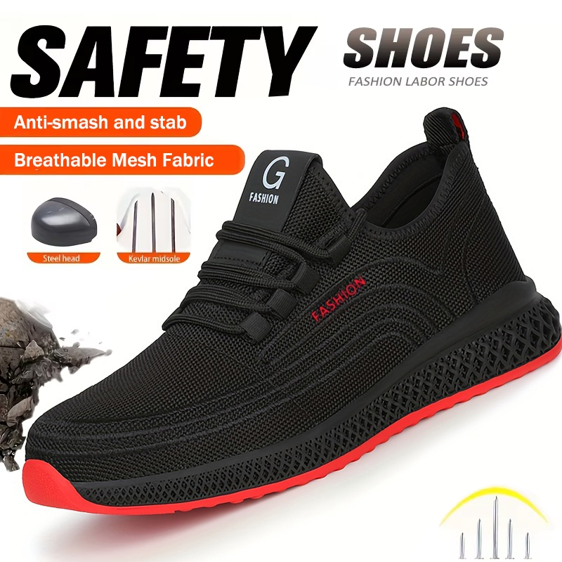 Work Boot Steel Toe - 방진, 방천, 파괴 불가능한 광산 작업화,