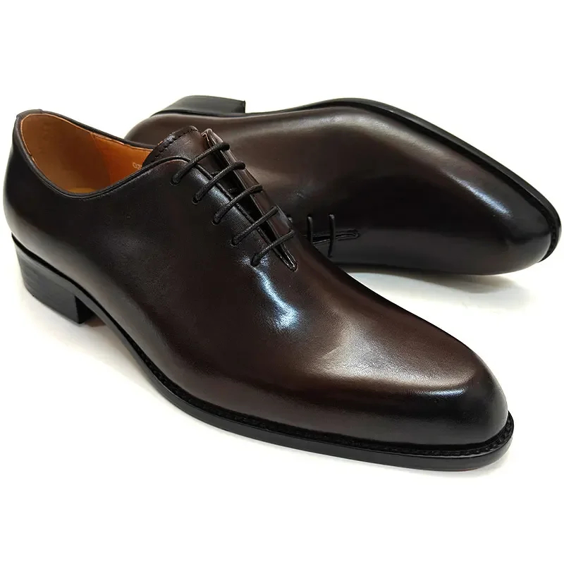 Oxford Brogue Leather - 성공적인 남성 가죽 신발 Gentalman 레이스