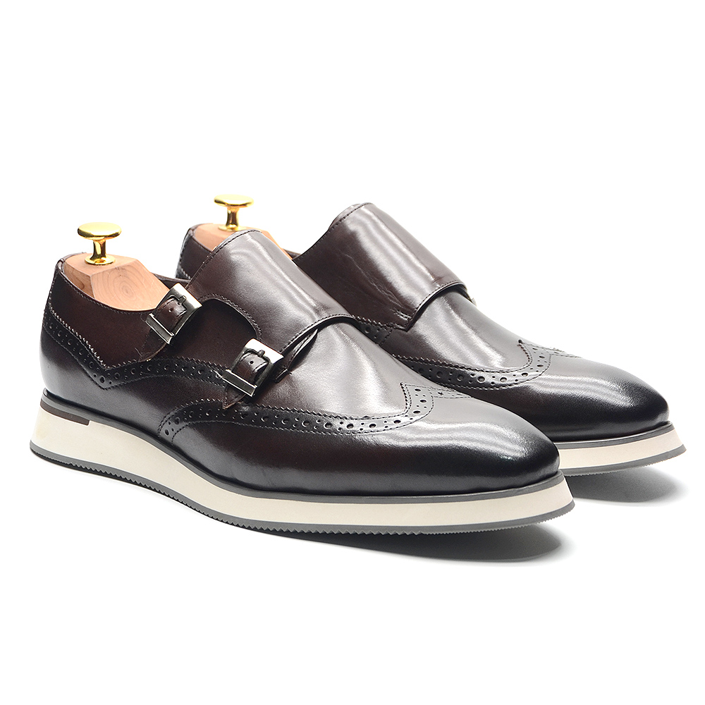 Oxford Brogue Leather - 유럽 명품 남성 스니커즈 천연 가죽