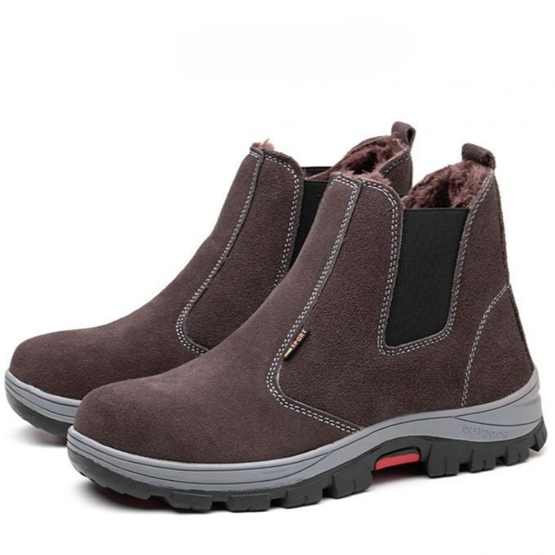 Men Shoes Online - 헤비 듀티 겨울용 플리스 안감 소가죽