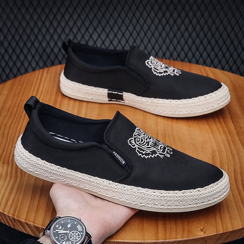 남성용 블랙 통기성 신발 럭셔리 로퍼 Espadrill - Loafer Slip On Men 리뷰 및 가격