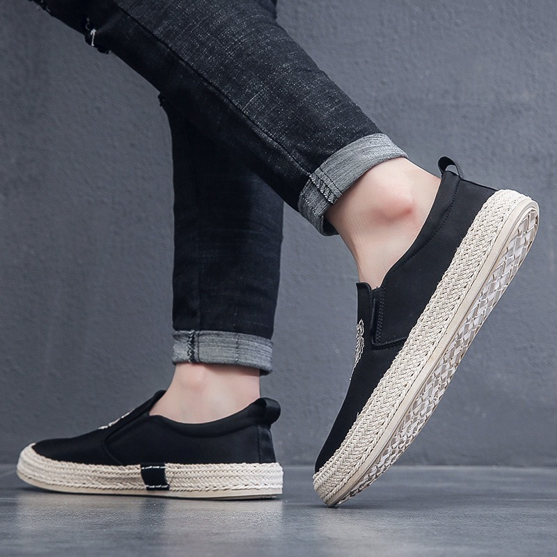 남성용 블랙 통기성 신발 럭셔리 로퍼 Espadrill - Loafer Slip On Men 리뷰 및 가격