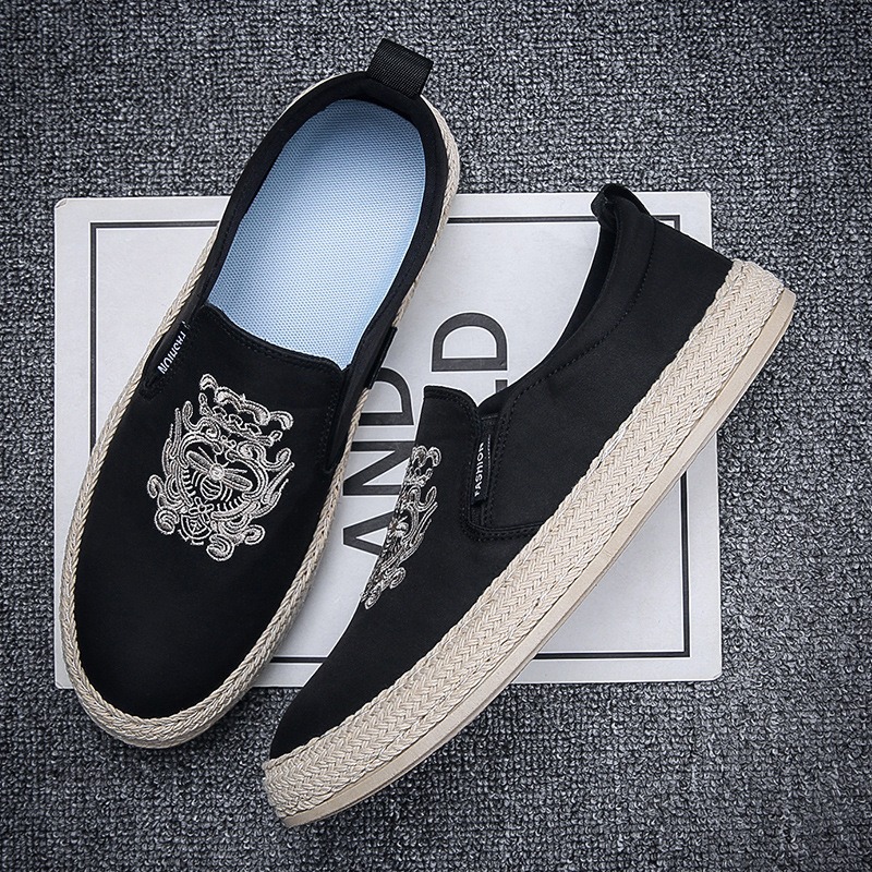 남성용 블랙 통기성 신발 럭셔리 로퍼 Espadrill - Loafer Slip On Men 리뷰 및 가격
