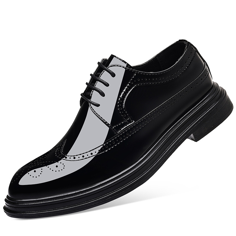 남성용 에나멜 브로그 드레스 슈즈, 레이스업 정장 옥스 - Oxford Brogue Leather 리뷰 및 가격