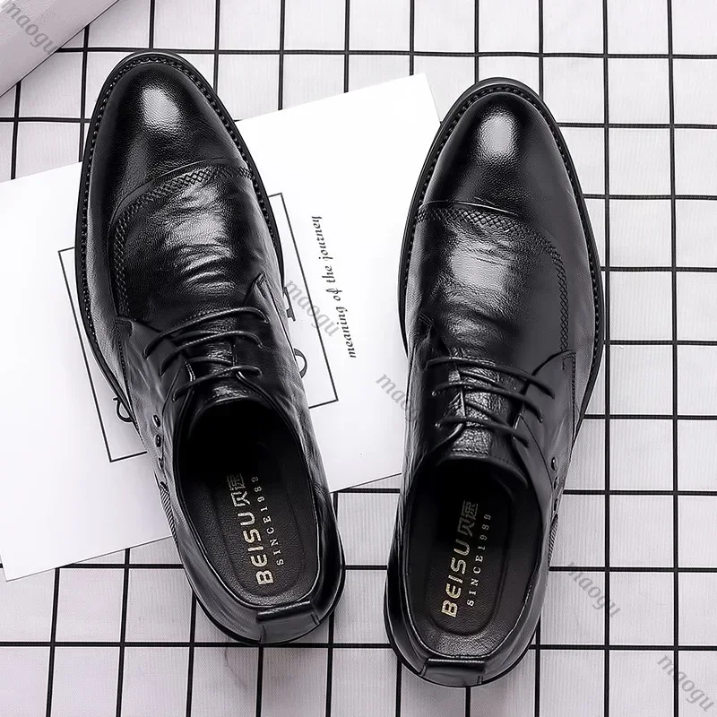 손으로 만들어진 신발 남자 옥스포드 정품 송아지 가죽  - Oxford Brogue Leather 리뷰 및 가격