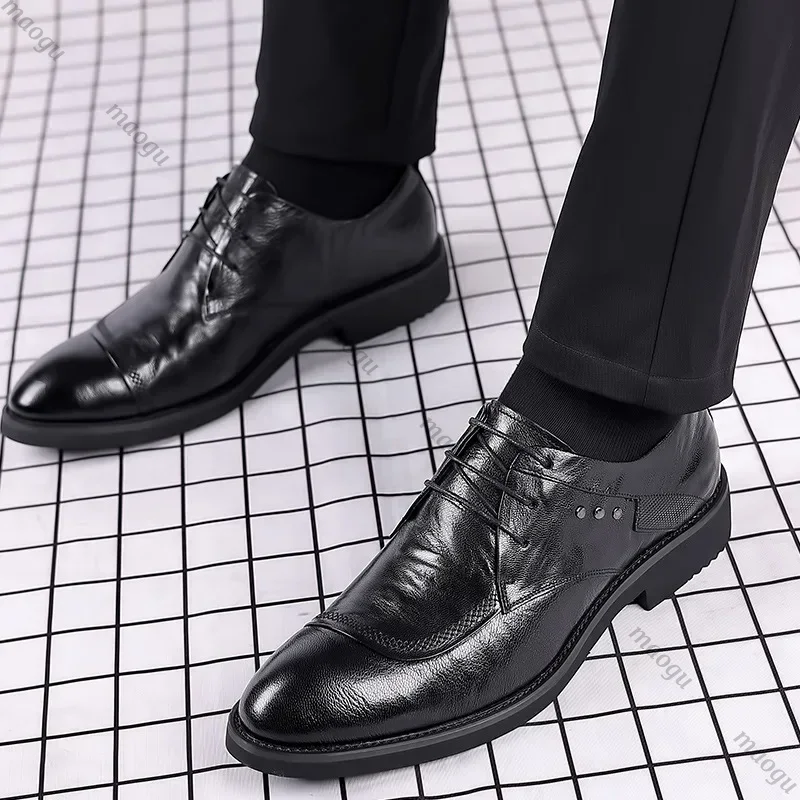 손으로 만들어진 신발 남자 옥스포드 정품 송아지 가죽  - Oxford Brogue Leather 리뷰 및 가격