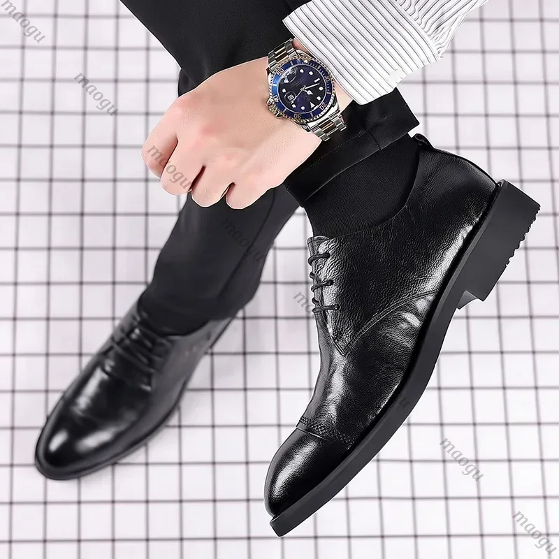 손으로 만들어진 신발 남자 옥스포드 정품 송아지 가죽  - Oxford Brogue Leather 리뷰 및 가격