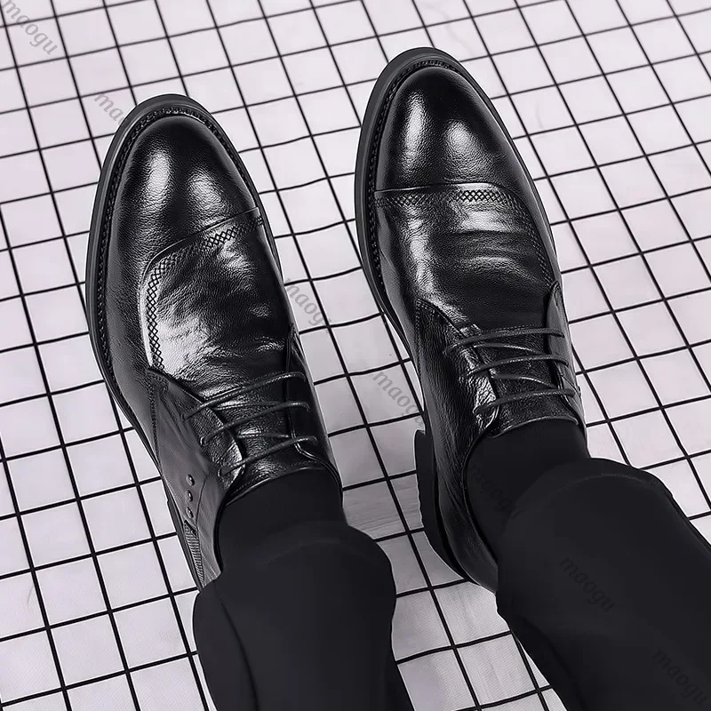 손으로 만들어진 신발 남자 옥스포드 정품 송아지 가죽  - Oxford Brogue Leather 리뷰 및 가격