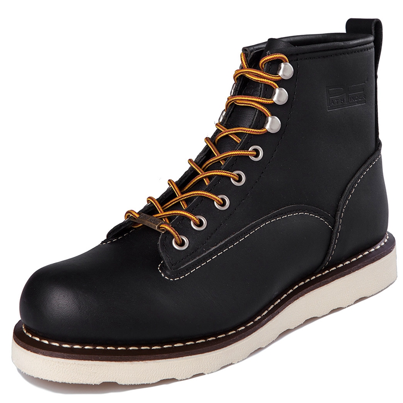 남성 패션 정품 가죽 오토바이 부츠 스틸 토 미끄럼 방 - Work Boot Steel Toe 리뷰 및 가격