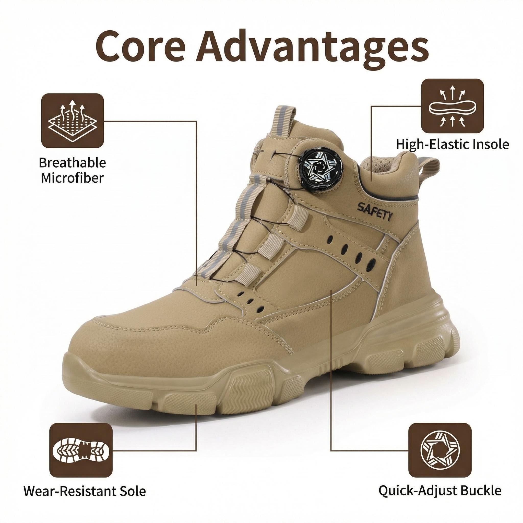 파괴할 수 없는 광업용 부츠 남성용 부츠 스틸 토 안전 - Work Boot Steel Toe 리뷰 및 가격