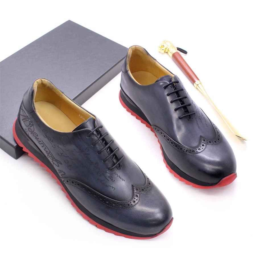 럭셔리 디자이너 남성 옥스포드 스니커즈 암소 정품 가죽 - Oxford Brogue Leather 리뷰 및 가격