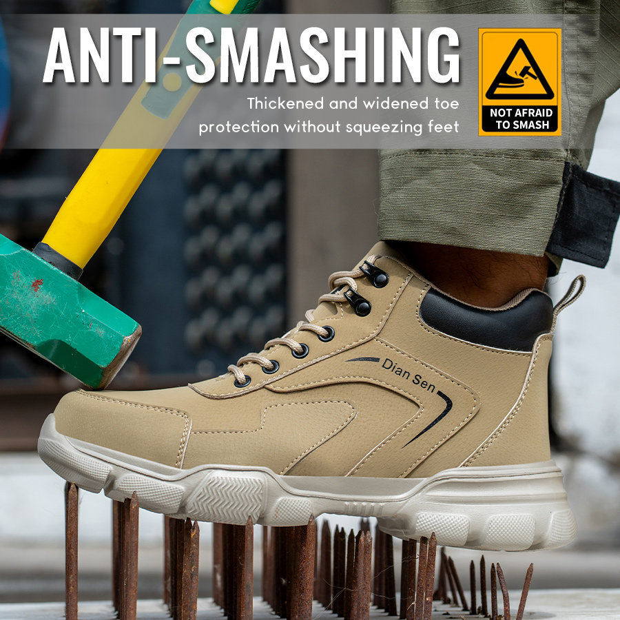 남성용 작업화 스틸 토 슈즈 파괴 불가능한 건설 현장  - Work Boot Steel Toe 리뷰 및 가격