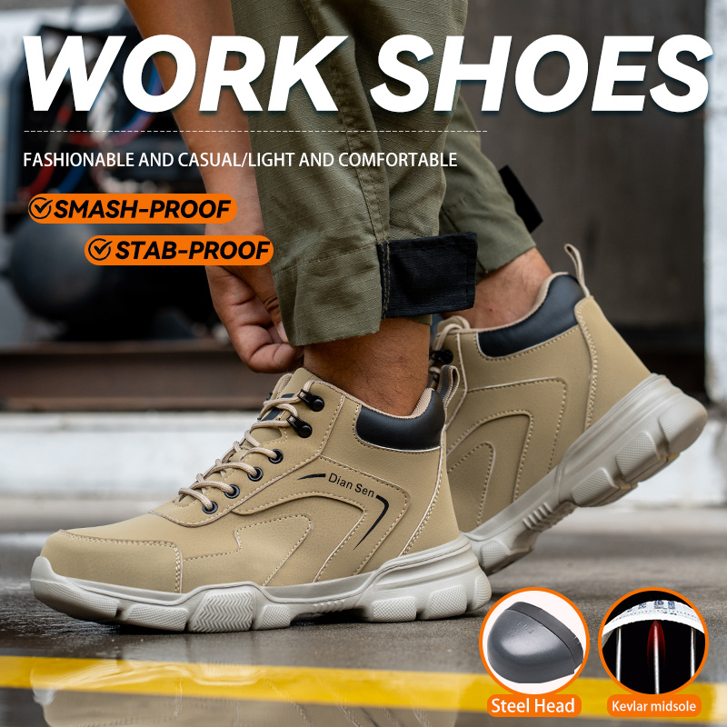 남성용 작업화 스틸 토 슈즈 파괴 불가능한 건설 현장  - Work Boot Steel Toe 리뷰 및 가격