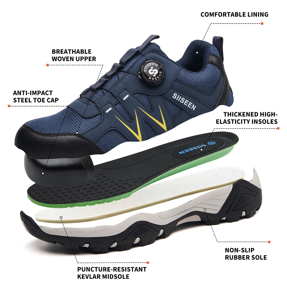 남성용 고품질 안전 신발 작업 운동화 강철 발가락 신발 - Work Boot Steel Toe 리뷰 및 가격