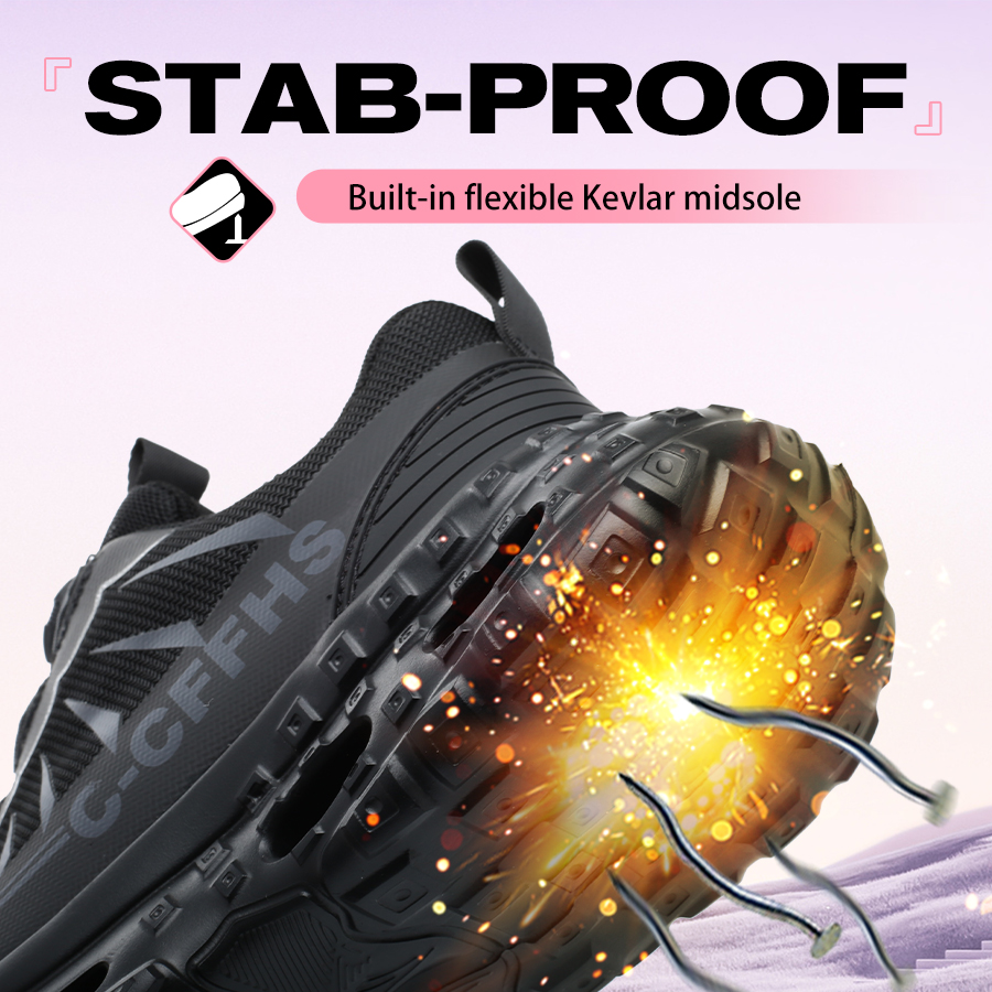회전 버튼 여성 안전화 안티 스매쉬 안티 펑크 작업화  - Work Boot Steel Toe 리뷰 및 가격
