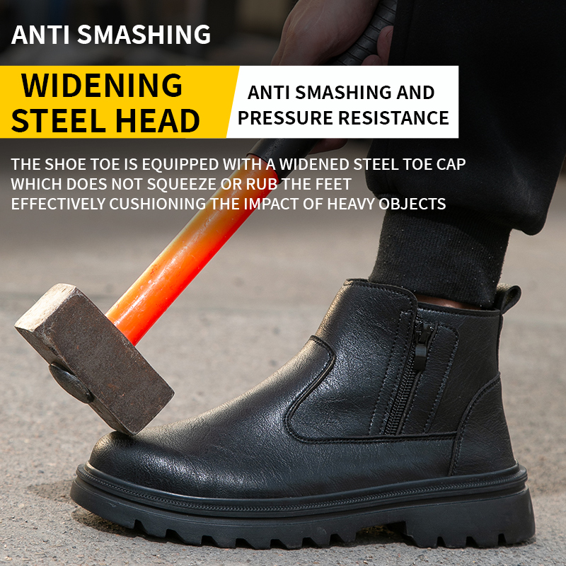 갈색 가죽 부츠 남성용 스틸 토 슈즈 안전화 작업 보호 - Work Boot Steel Toe 리뷰 및 가격