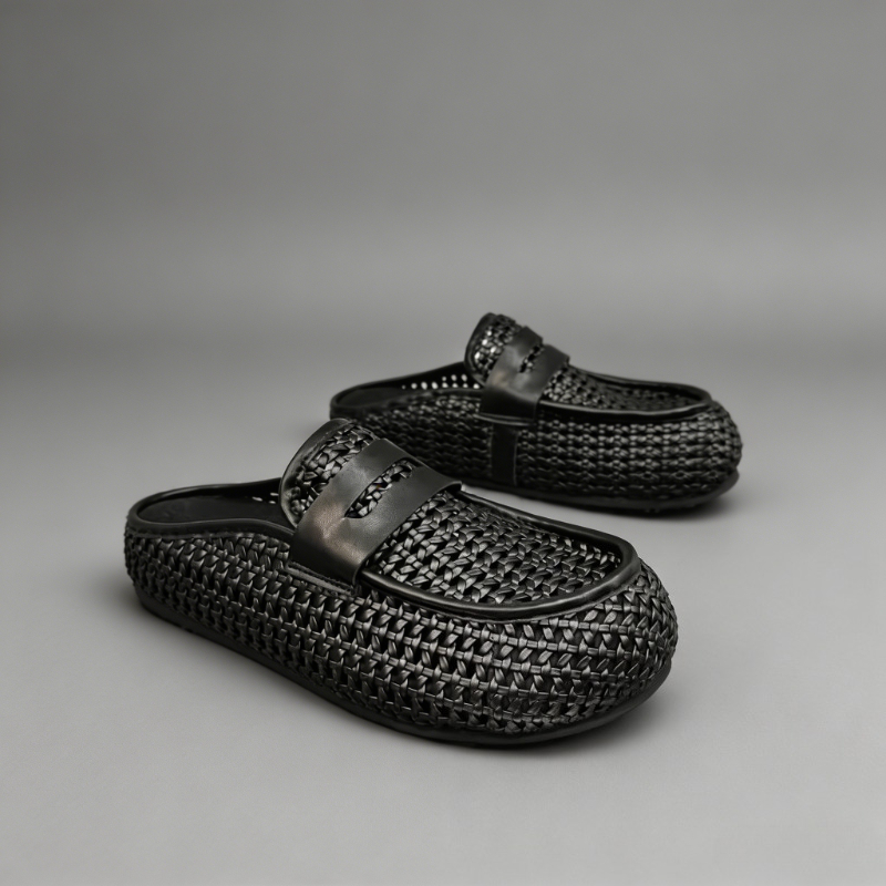 럭셔리 텍스처 남성 뮬 2026 여름 신상 두꺼운 웨지 - Loafer Slip On Men 리뷰 및 가격