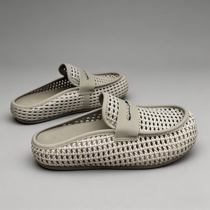 럭셔리 텍스처 남성 뮬 2026 여름 신상 두꺼운 웨지 - Loafer Slip On Men 리뷰 및 가격