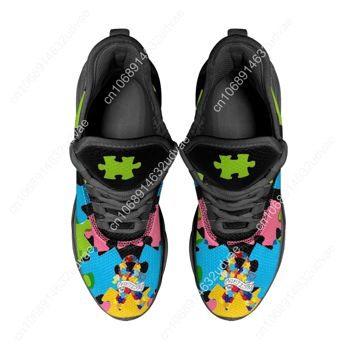 자폐증 인식 스포츠 운동화 컬러 퍼즐 내구성이 뛰어난  - Men Shoes High 리뷰 및 가격
