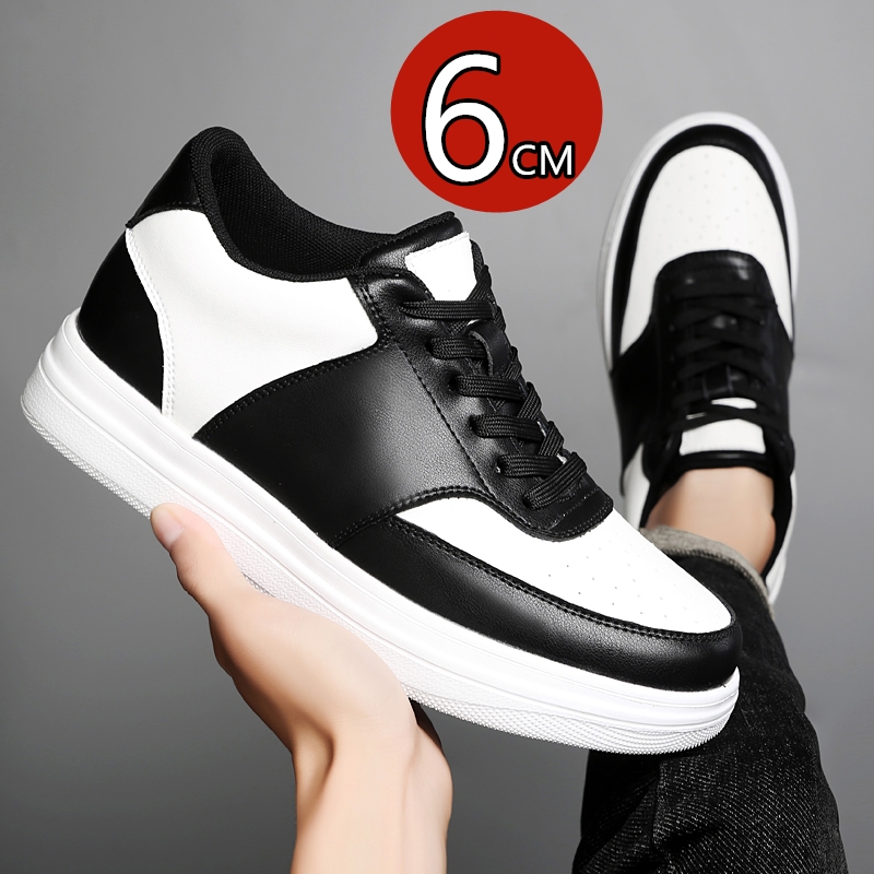 키높이 6cm 유니섹스 가죽 캐주얼 스포츠 신발 통기성 - Men'S Shoes With Height Increase 리뷰 및 가격