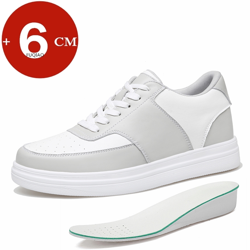 키높이 6cm 유니섹스 가죽 캐주얼 스포츠 신발 통기성 - Men'S Shoes With Height Increase 리뷰 및 가격