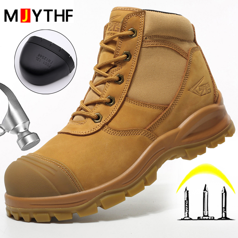 정품 가죽 남성용 부츠 안전화 파괴할 수 없는 작업화  - Work Boot Steel Toe 리뷰 및 가격