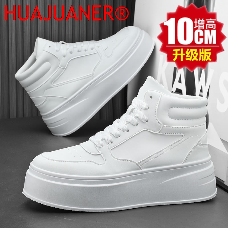 하이탑 남성 키높이 신발 가죽 스포츠 캐주얼 신발 키높 - Men'S Shoes With Height Increase 리뷰 및 가격