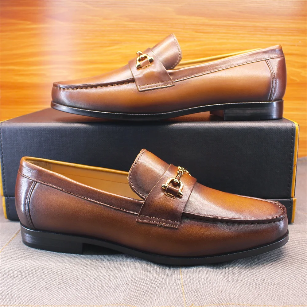남성 로퍼 드레스 슈즈 라운드 토 포멀 비즈니스 슬립온 - Loafer Slip On Men 리뷰 및 가격