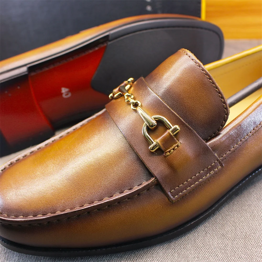남성 로퍼 드레스 슈즈 라운드 토 포멀 비즈니스 슬립온 - Loafer Slip On Men 리뷰 및 가격