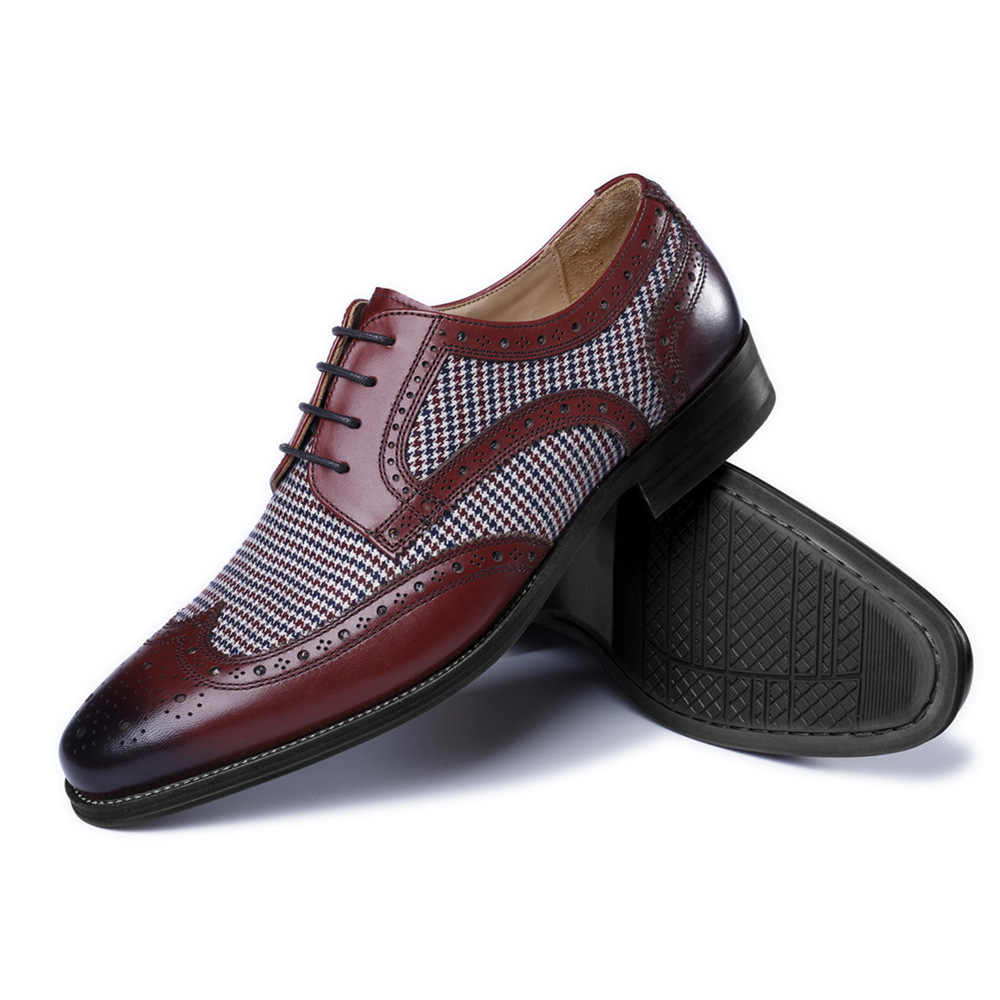 남성용 옥스포드 비즈니스 신발, 부드러운 가죽 캐주얼  - Oxford Brogue Leather 리뷰 및 가격