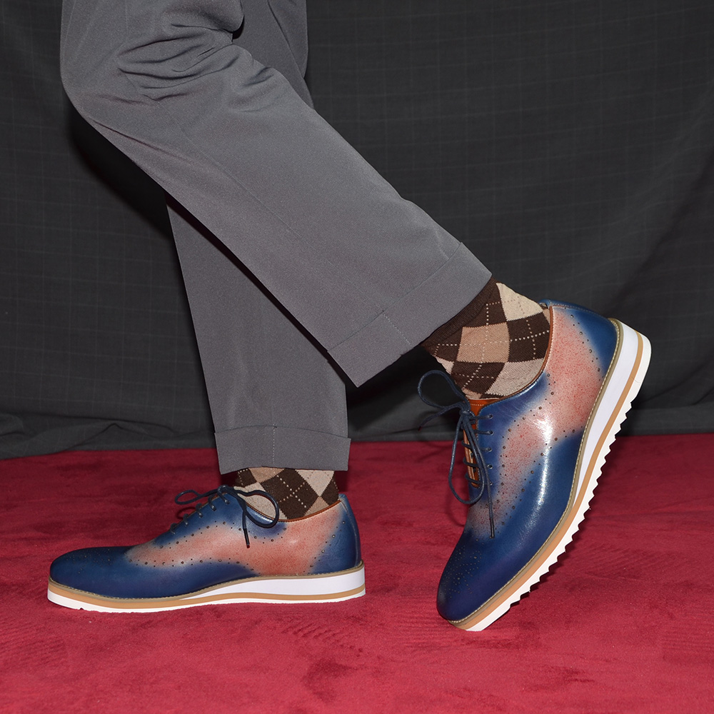남성용 고급 플레인 토우 투톤 컬러 블록 옥스퍼드 슈즈 - Oxford Brogue Leather 리뷰 및 가격